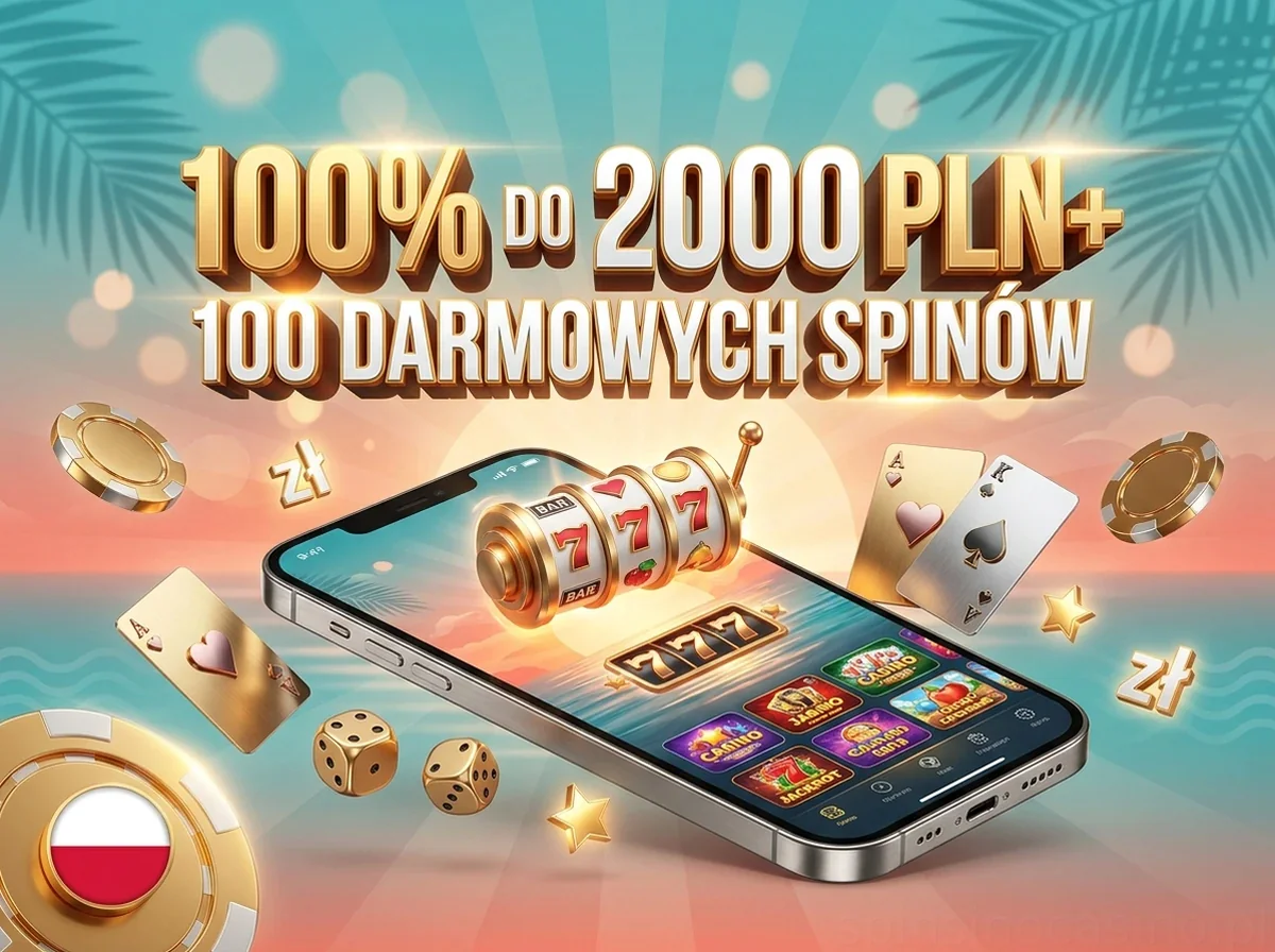 100% DO 2000 PLN+ 100 DARMOWYCH SPINÓW